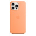 Apple | Silicone Case with MagSafe | Case with MagSafe | Apple | iPhone 15 Pro Max | Silicone | Orange Sorbet