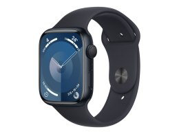 Apple Watch Series 9 GPS 45mm Midnight Aluminium Case with Midnight Sport Band - S/M