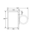 Bosch | Pralka | WAU28PI0SN | Klasa efektywności energetycznej A | Ładowana od frontu | Pojemność prania 9 kg | 1400 obr/min | G