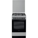 INDESIT Cooker | IS5G5PHX/E/1 | Hob type Gas | Oven type Electric | Stainless steel | Width 50 cm | Grilling | Depth 60 cm | 60 