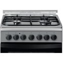 INDESIT Cooker | IS5G5PHX/E/1 | Hob type Gas | Oven type Electric | Stainless steel | Width 50 cm | Grilling | Depth 60 cm | 60 