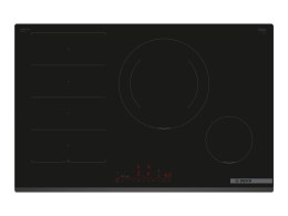 Płyta indukcyjna Bosch PXE831HC1E, Liczba palników/stref grzewczych 4, Bez ramy, Szerokość 80 cm, Czarny | Bosch