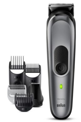 Braun Trimmer do zarostu MGK7420 | Bezprzewodowy trymer 13 długości | Kolor czarno-szary