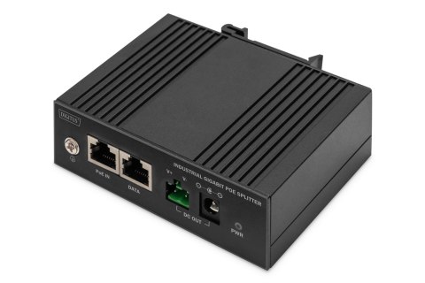 Rozgałęźnik PoE Digitus | Gigabit Ethernet, przemysłowy, 60W