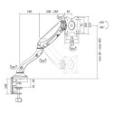 Logilink BP0023 Monitor Desk mount, 13"-27",gas spring, arm 442mm Logilink | Desk Mount | BP0023 | 13-27 " | Black