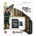 Kingston | microSD | Canvas Go! Plus | 256 GB | MicroSD | Pamięć flash klasy 10 | Adapter SD