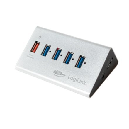 Logilink UA0227 USB 3.0 High Speed Hub 4-Port + 1x Fast Charging Port