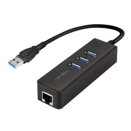 Logilink | USB 3.0 3-port Hub with Gigabit Ethernet | UA0173A