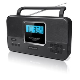 Muse | M-087R | 2-band PLL stereo portable radio | Black