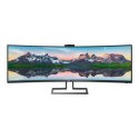 Philips | 499P9H/00 | 48,8 " | VA | Dual QHD | 32:9 | 5 ms | 450 cd/m² | Czarny | Wyjście słuchawkowe | Porty HDMI w ilości 2 | 