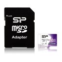 Silicon Power | Superior Pro | 128 GB | micro SDXC | Pamięć flash klasy 10 | z adapterem