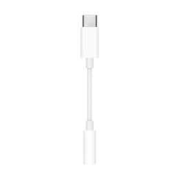 Apple | USB-C to headphone jack adapter | Mini-phone stereo 3.5 mm | Female | Male | 24 pin USB-C | White