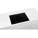 Bosch | PIE811B15E | Induction hob with built-in hood | Number of burners/cooking zones 4 | Touch | Timer | Black | Display