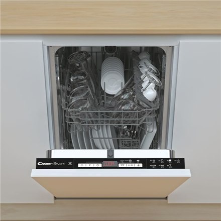 Candy Brava | Built-in | Dishwasher Fully integrated | CDIH 2D949 | Width 44.8 cm | Height 81.6 cm | Class E | Eco Programme Rat