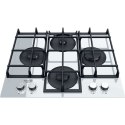 Hotpoint | HAGS 61F/WH | Hob | Gas on glass | Number of burners/cooking zones 4 | Rotary knobs | White