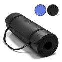 PROIRON Exercise Mat Black, Rubber Foam, 180 x 61 x 1.5 cm; Rolled up diameter: 15-20 cm