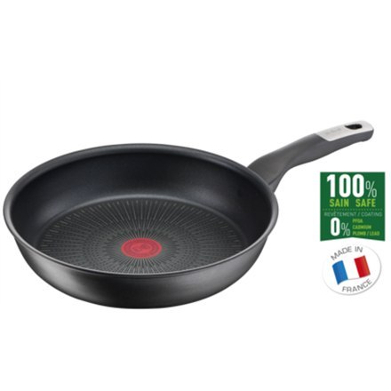 TEFAL | G2550572 Unlimited | Pan | Frying | Diameter 26 cm | Suitable for induction hob | Fixed handle | Black - Noir