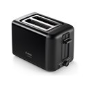 Bosch | TAT3P423 | DesignLine Toaster | Power 970 W | Number of slots 2 | Housing material Stainless steel | Black