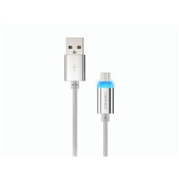 Natec | Kabel USB | Męski | 4-pinowy USB Typ A | Męski | Srebrny | 5-pinowy Micro-USB Typ B | 1 m