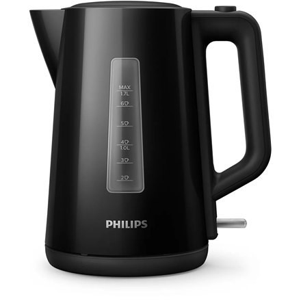 Philips | Czajnik | HD9318/20 | Elektryczny | 2200 W | 1,7 L | Plastikowy | Podstawa obrotowa 360° | Czarny