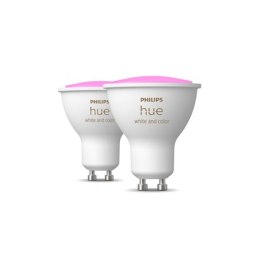 Philips Hue WCA 5.7W GU10, 2pcs pack Philips Hue | Hue WCA 5.7W GU10, 2pcs pack | W | W | White and coloured lights | Bluetooth 