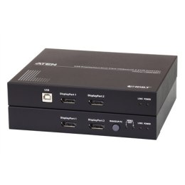 Aten CE924 USB DisplayPort Dual View HDBaseT 2.0 KVM Extender, 4K@100m for Single View Aten | USB DisplayPort Dual View HDBaseT 