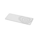 Genesis | Mouse Pad | Carbon 400 XXL Logo | 300 x 800 x 3 mm | Gray/White