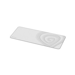 Genesis | Mouse Pad | Carbon 400 XXL Logo | 300 x 800 x 3 mm | Gray/White