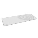 Genesis | Mouse Pad | Carbon 400 XXL Logo | 300 x 800 x 3 mm | Gray/White