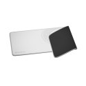 Genesis | Mouse Pad | Carbon 400 XXL Logo | 300 x 800 x 3 mm | Gray/White