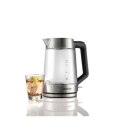 Gorenje | Kettle | K17GED | Electric | 2200 W | 1.7 L | Glass | 360° rotational base | Transparent/Stainless Steel