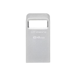 Kingston | USB 3.2 Flash Drive | DataTraveler micro | 64 GB | USB 3.2 | Silver