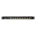 Aten | Przełącznik KVM over IP z portem Daisy-Chain i obsługą urządzeń peryferyjnych USB | CL5708IN 8-Port PS/2-USB VGA 19" LCD 