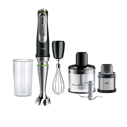 Braun | MQ9138XI MultiQuick 9 | 1200 W | Hand Blender | Hand Blender | Number of speeds 3 | Chopper | Ice crushing | Black/Stain