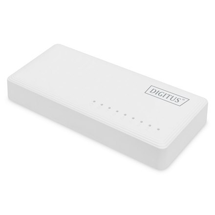 Digitus | 8-portowy przełącznik Gigabit Ethernet | DN-80064-1 | Niezarządzany | Desktop | Ilość portów 1 Gb/s (RJ-45) | Ilość po