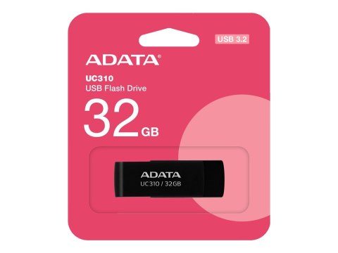 ADATA | Pamięć USB | UC310 | 32 GB | USB 3.2 Gen1 | Czarny