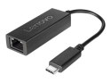 Adapter Sieciowy USB-C do Ethernet Lenovo GX90S91832 - Przetwornik USB-C do Ethernet - Wysoka Jakość - Szybkie Połączenie z Siec