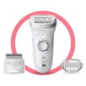 Braun | 9-705 Silk-épil 9 | Epilator | 2 Poziomy Mocy | Mokro i Suche | Biały