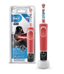 Oral-B Vitality 100 Star Wars Szczoteczka Elektryczna Dla Dzieci, Ładuje, 1 Głowica, 1 Tryb, Czerwona