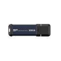 Silicon Power | Przenośny zewnętrzny napęd SSD | MS60 | 500 GB | N/A " | Przełącznik USB 3.2 Gen 2 typu A | Niebieski