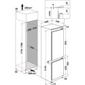 INDESIT | INC18 T111 | Lodówka | Klasa efektywności energetycznej F | Wbudowana | Kombinacja | Wysokość 177 cm | System No Frost