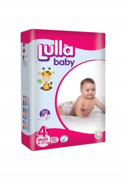 Lulla Baby Pieluszki Jednorazowe Rozmiar 4, 60 szt. JUMBO PACK