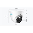 Reolink 4K Security IP Camera with Color Night Vision P434 Dome 8 MP 2.8-8mm/F1.6 IP66 H.265 MicroSD, max. 256 GB