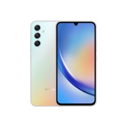 Samsung Galaxy A34 A346 Srebrny 6.6 cala Super AMOLED 1080 x 2340 px 6 GB RAM 128 GB Dual SIM 4G 5G Główny aparat 48+8+5 MP Drug