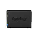 Synology Tower NAS DS218 up to 2 HDD/SSD Hot-Swap Realtek Realtek RTD1296 Quad Core Processor frequency 1.4 GHz 2 GB DDR4