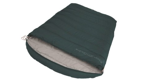 Easy Camp | Moon 200 Double | Śpiwór | 220 x 150 cm | 2 sposoby otwierania - automatyczny zamek, kształt L | Teal