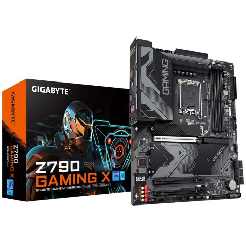 Gigabyte | Z790 GAMING X 1.0 M/B | Rodzina procesorów Intel | Gniazdo procesora LGA1700 | DDR5 DIMM | Gniazda pamięci 4 | Obsług