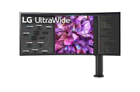 LG | Curved Monitor with Ergo Stand | 38WQ88C-W | 38 " | IPS | UHD | 21:9 | 60 Hz | 5 ms | 3840 x 1600 | 300 cd/m² | HDMI ports 