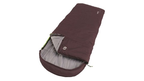 Outwell | Campion Lux Aubergine | Sleeping Bag | 225 x 85 cm | L-shape | Purple