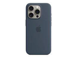 Apple | Case with MagSafe | Apple | iPhone 15 Pro | Silicone | Storm Blue